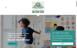 Mindful Beginnings Learning Center website
