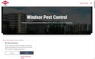 Orkin Canada Pest Control website