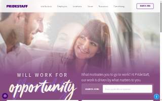 PrideStaff website