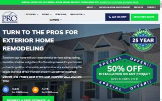 Pro Home Improvement website