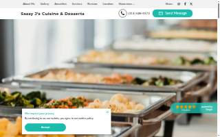 Sassy J’s Cuisine & Desserts website