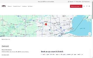 SVS Vision Optical Centers of Detroit website