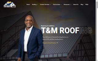 T&M Roofing website