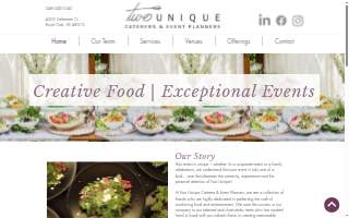 Two Unique Catering & Event Planning of Detroit website