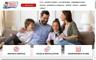Warm or Breezy Heating & Cooling website