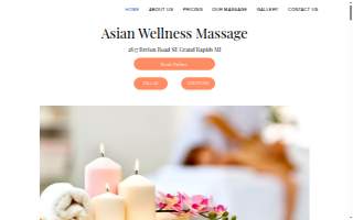 Asian Massage Wellness website