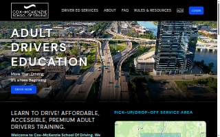 Cox-McKenzie School Of Driving LLC website