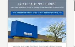 Estate Sales Warehouse website