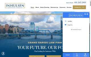 Inhulsen Law of East Grand Rapids website