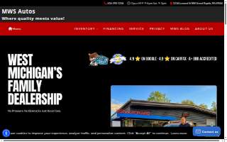 MWS Autos website
