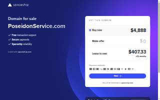Poseidon Pool Service website