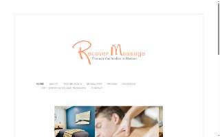 Recover Massage website