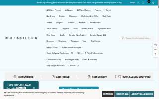 Rise Smoke Shop Fuller of East Grand Rapids website