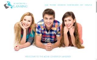 Acne Center of Lansing website