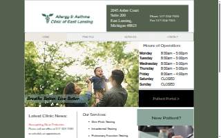 Allergy & Asthma Clinic of East Lansing PLLC website