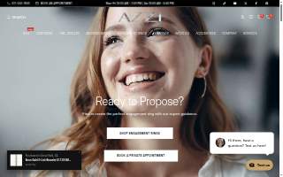 AZZI Jewelers website