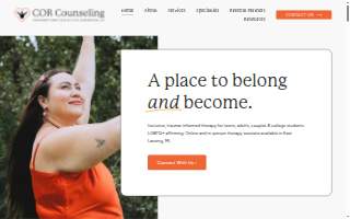 COR Counseling website