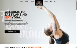 East Lansing Hot Yoga website