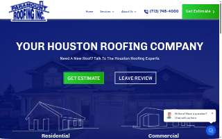 Paramount Roofing website