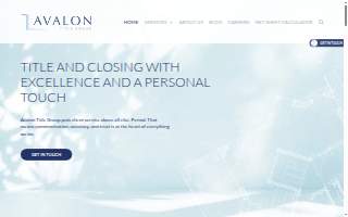 Avalon Title Group website