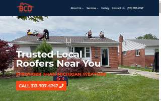 BCD Roofing website