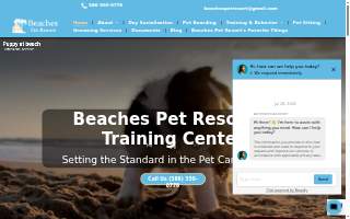 Beaches Pet Resort & Training Center website