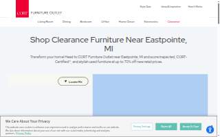 CORT Furniture Outlet of Eastpointe website
