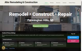 Allor Remodeling and Construction of Farmington website