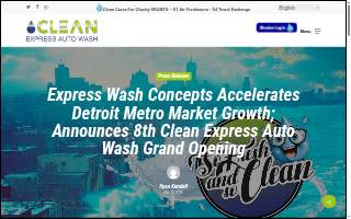 Clean Express Auto Wash of Farmington website