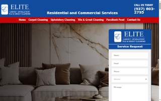 Elite Carpet & Upholstery Cleaning Service website