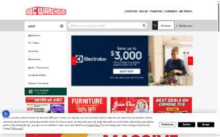 ABC Warehouse of Farmington Hills website