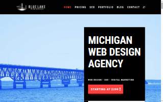 Blue Lake Web Design of Farmington Hills website