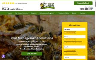 CJB Pest & Mosquito Control of Farmington Hills website