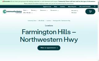 Community Choice Credit Union of Farmington Hills website