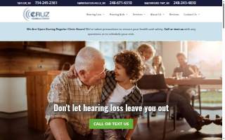 Cruz Hearing Aid Service website