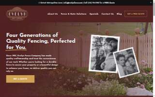 Evelyn Fence Company website