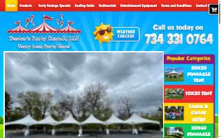 Foster's Party Rental, LLC website