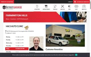 Hal's Auto Clinic website