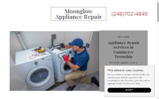 Moonglow Appliance Repair of Farmington Hills website