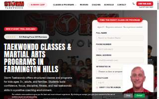 Storm Sport Taekwondo website
