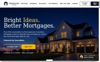 Innovation Mortgage of Farmington website