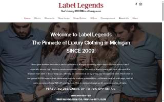 Label Legends Men’s Luxury Consignment website