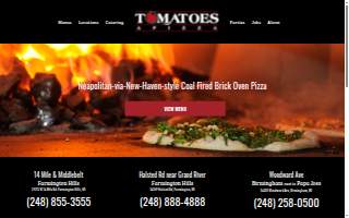 Tomatoes Apizza (Halsted Rd.) website