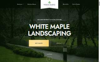 White Maple Landscaping - Farmington Hills website