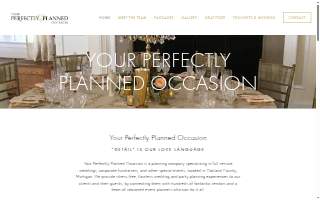 Your Perfectly Planned Occasion website