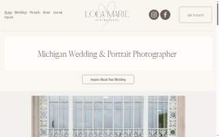 Lola Marie Photography website
