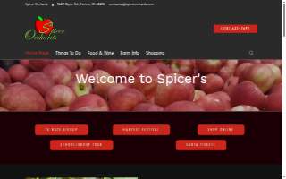 Spicer Orchards Farm Market, Cider Mill, Fudge, Bakery website