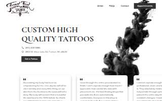 Think Ink Tattoo Co website