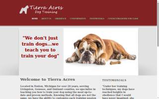 Tierra Acres website