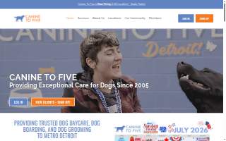 Canine To Five website